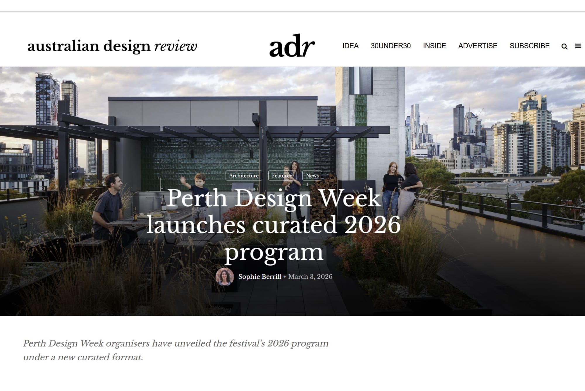 MEDIA 26.03.03: Australian Design Review